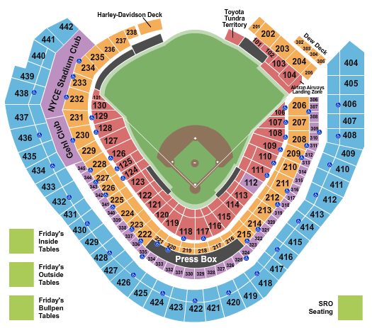Milwaukee Brewers Stadium Seating Chart
